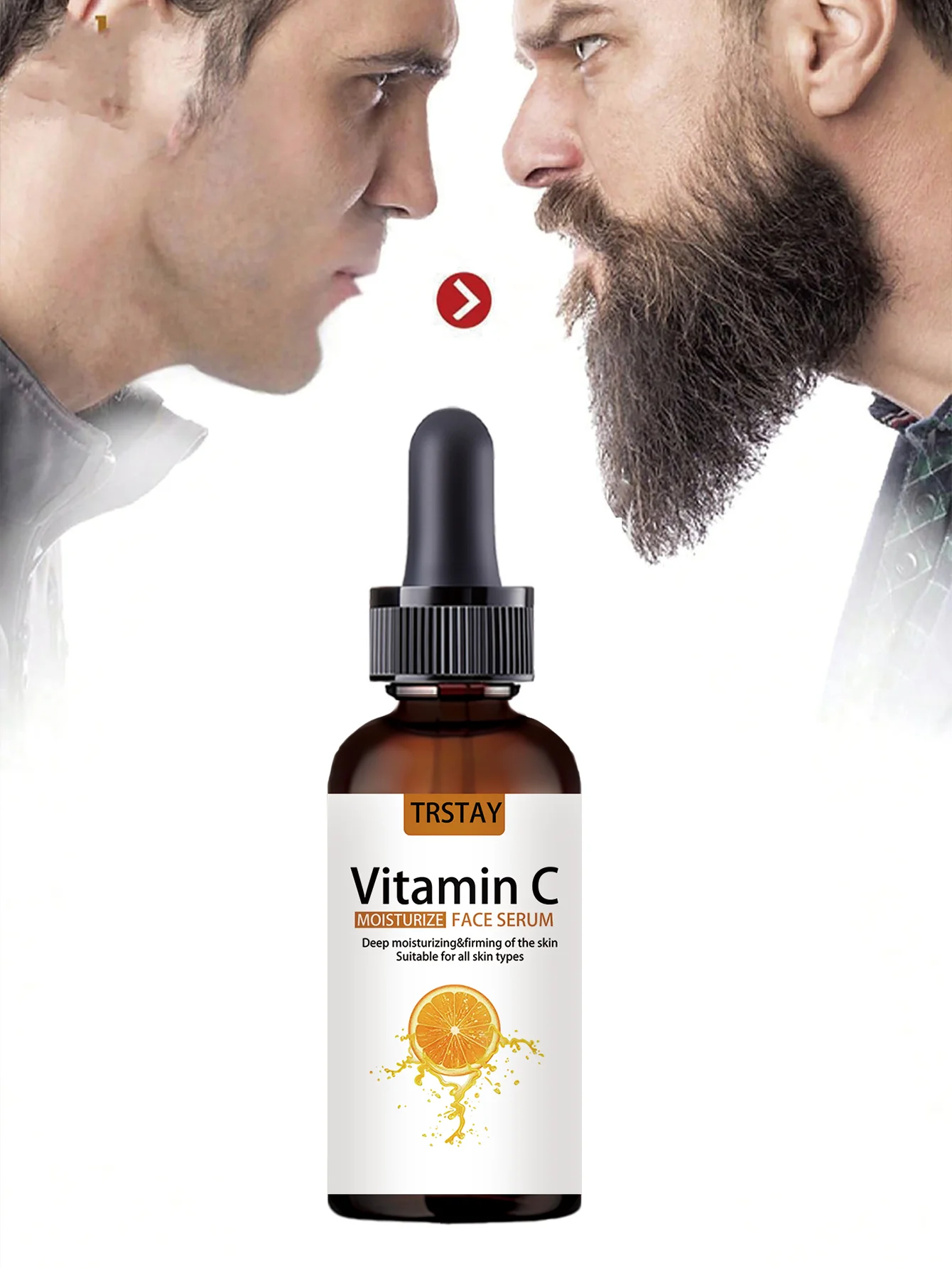 Beard Conditioner Oil for Men Anti Wrinkle Serum Nourishing Formula to Reduce Expression Lines Support Sunken Areas for Fullness - Image 4