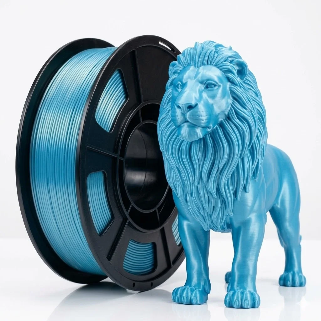 250g Spool Silk PLA Filament, Smooth Surface 3D Printing Raw Material