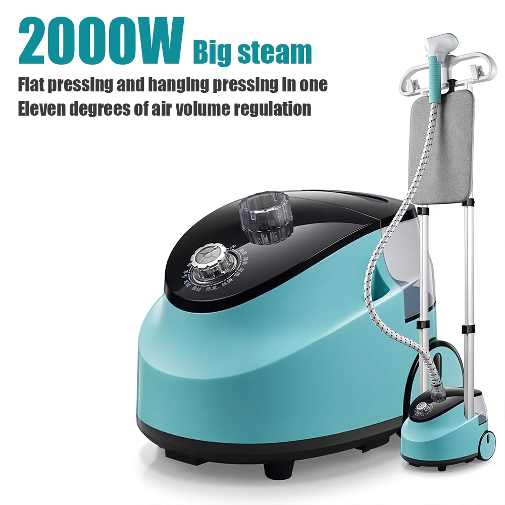 Plancha de vapor vertical de doble varilla de 2000W para el hogar, equipo de vaporización de ropa, calentamiento rápido, máquina de secado y planchado de prendas