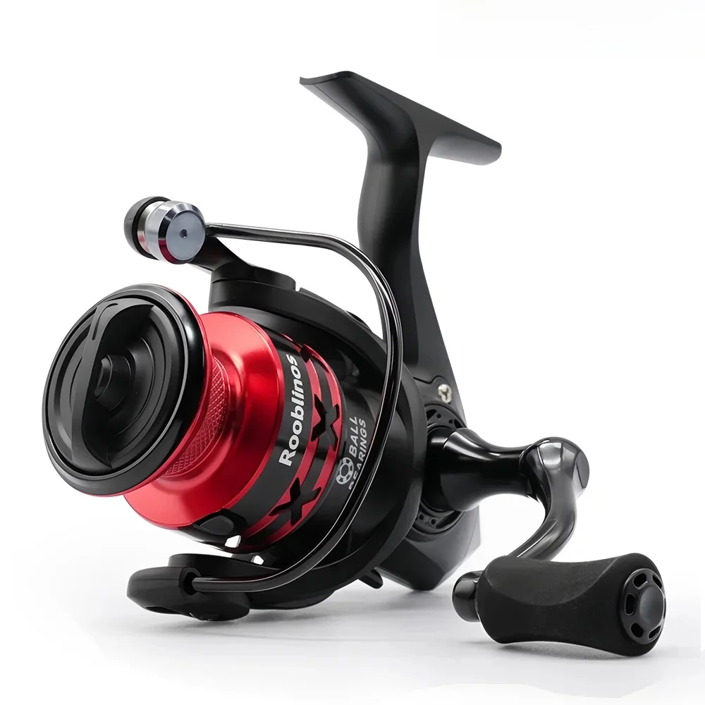 Rooblinos HT moulinets de pêche à filature pour eau salée bobine métallique d'eau douce gauche/droite Interchangeable truite carpe matériel de pêche