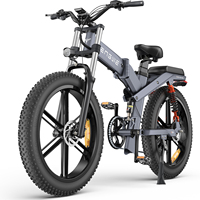 ENGWE X26 E-Bike 250W Motor 48V 19.2/29.2Ah Battery 100/150Km Range 26x4.0 Inch tires Full Suspension Foldable