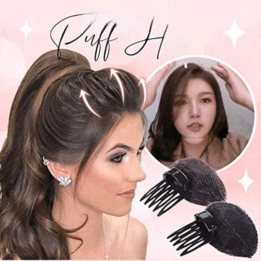 1/4 szt. Przyrząd kosmetyczny do włosów stylizacja księżniczki dla kobiet objętość podstawy włosów pulp it Up Puff Hair Head poduszka puszysta — zdjęcie 2