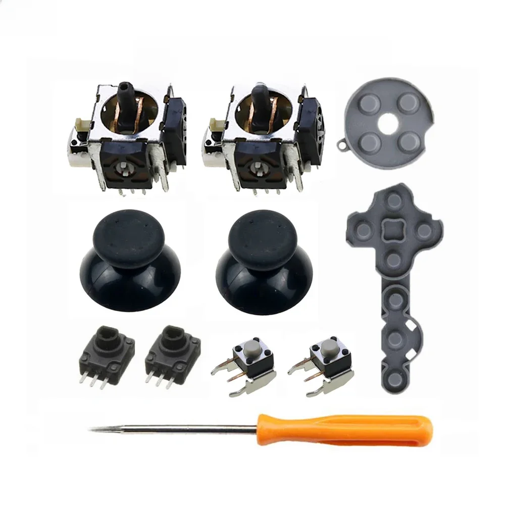 JCD 11 in 1 for Xbox 360 Controller Analog Stick Sensor Potentiometers + Thumb Grips LT RT Trigger Switch Buttons