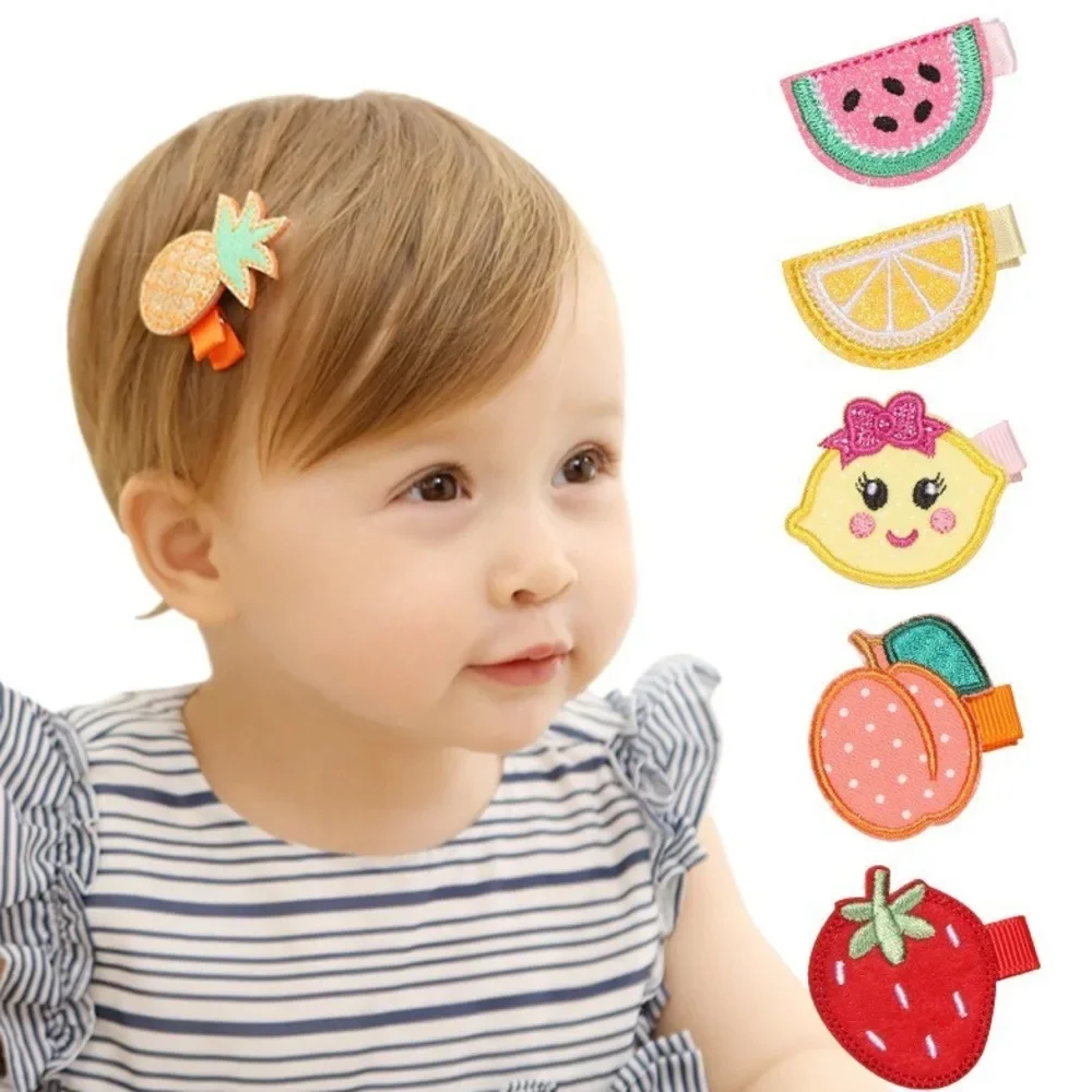 Pastèque citron pêche ananas fruits épingle à cheveux pince cheveux Turban fraise enfants nouveau-né enfants chapeaux bébé fille accessoires