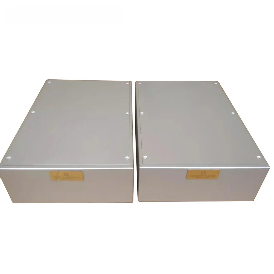 Hifi DIY Leeres Aluminium-Split-Gehäuse für Leistungsverstärker, Blankes Gehäuse für Kopfhörerverstärker, W216*H90*T308mm Mittelgroße Box