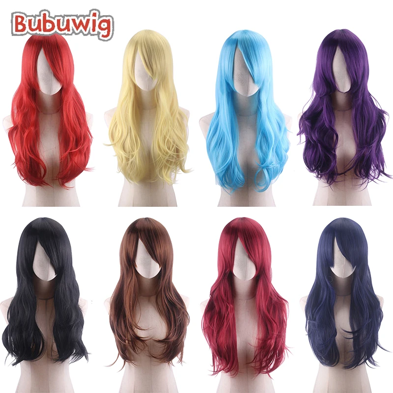 

Bubuwig Synthetic Hair 70cm Curly Cosplay Wigs 22 Colors Women Long Classic Anime Fiber Birthday Party Daily Wigs Heat Resistant