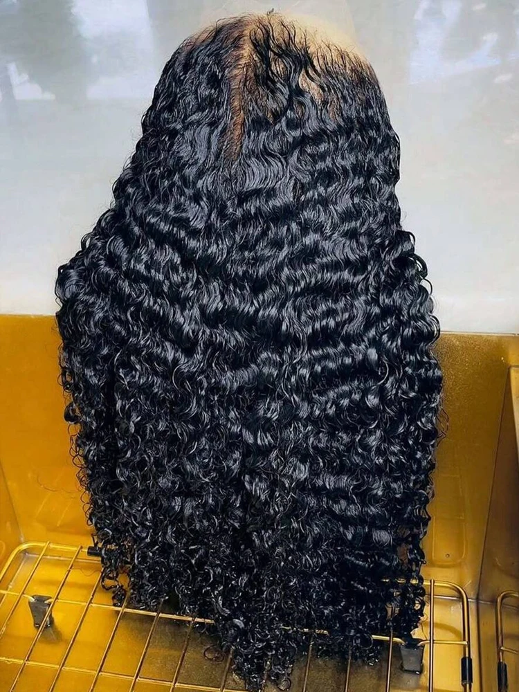 

Glueless 4x4/5x5 Deep Wave Human Hair Wig No Glue HD Lace Wear And Go 250 Density Pre Plucked Baby Hair Water Wave Wig For Women
