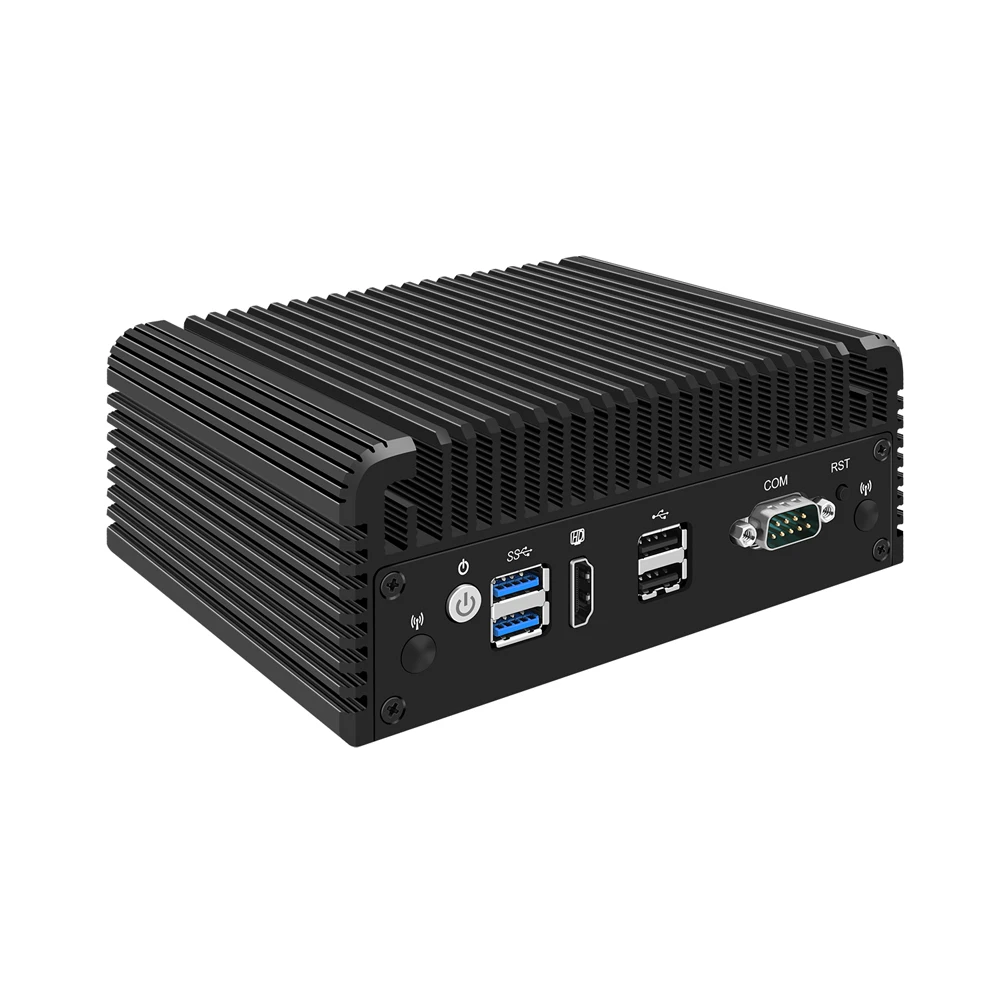 Micro Firewall Apparaat, Mini Pc, Intel J4125, Hunsn RJ23, Pfsense, Mikrotik, Opnsense, router Pc, 4 X Intel I211-AT Lan, Com, Hd