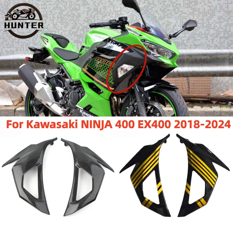 Accesorios de motocicleta carenado cubierta de Panel de señal de giro apto para Kawasaki NINJA 400 Ninja400 EX400 2018-2024