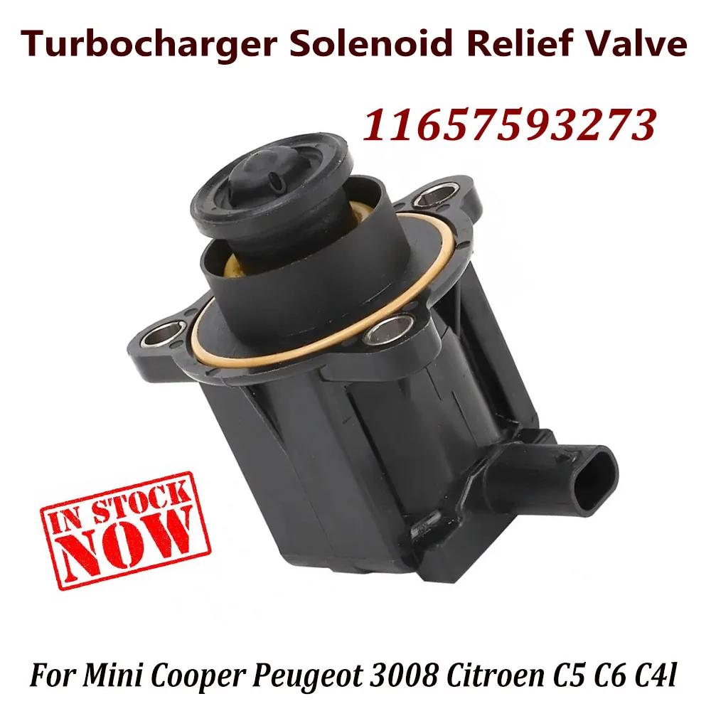 IN STOCK 11657593273 Turbocharger Solenoid Relief Valve 037975 037977 11658636606 For Mini Cooper Peugeot 3008 Citroen C5 C6 C4l