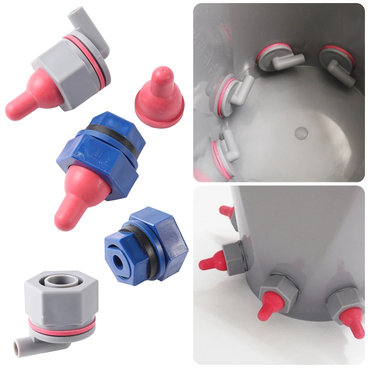 

Calf Lamb Milk Bucket Fixed Valve Nipple Connection Base Soft Rubber Cow Feeding Pacifier Drinker Nipple Farm Breeding Supplies