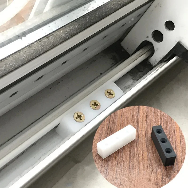 Butoir de fenêtre de quincaillerie de meubles, loquet de verrouillage de boulon, arrêt de porte coulissante de fenêtre de sécurité à domicile, tampon de Collision, montage de salle de bricolage