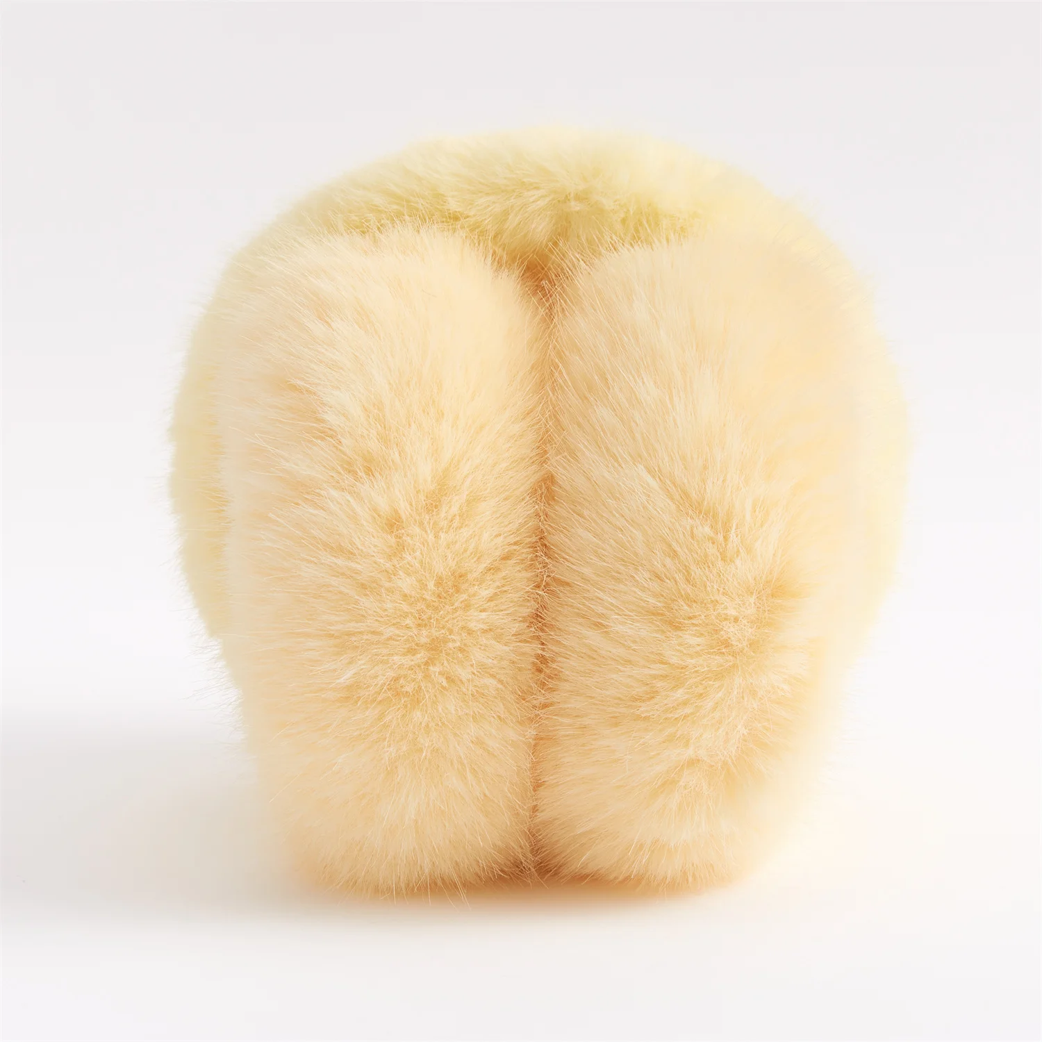 Anjj New Yellow Earmuffs High Quality Imitation Rabbit Fur Unisex Earmuffs for Friends Winter Romantic Birthday Gift