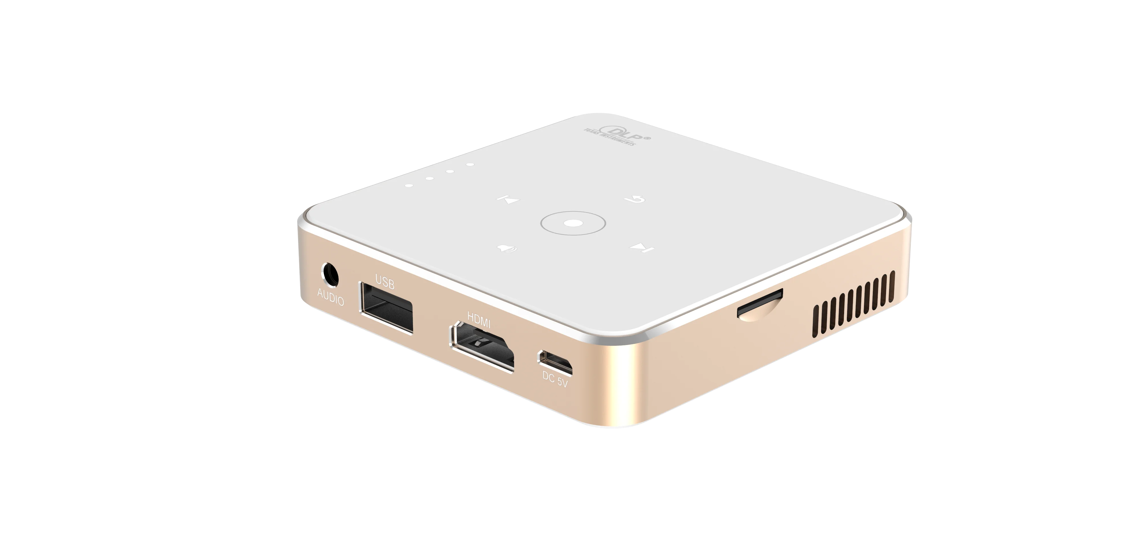 HAMOLB HA12 الترا جهاز عرض صغير محمول HD 1080p دعم LED DLP قابلة للشحن بيكو العارض 100 "عرض المدمج في مكبر الصوت #4