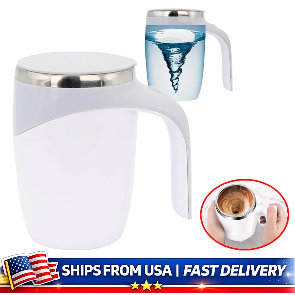 

Саморазмешивающаяся кружка с автоматическим магнитным перемешиванием, перезаряжаемая, из нержавеющей стали, для офиса, дома, кухни и путешествий