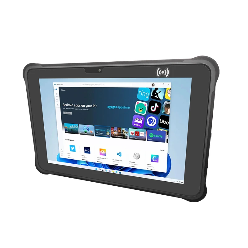 10.1 inch Windows 11 Pro Rugged Tablet RAM/ROM 8GB+256GB,Industrial Tablet PC with 1D/2D Scanner and Docking Station