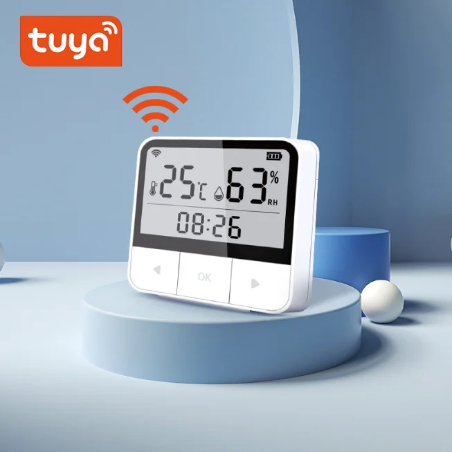 Tuya Smart WIFI Temperature And Humidity Sensor Indoor Hygrometer Thermometer With LCD Display Support Alexa Google Assistant