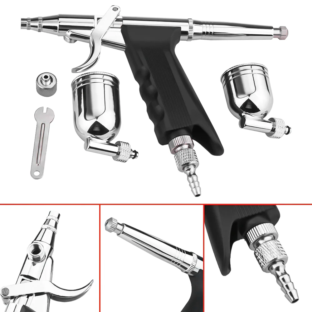 Professional Trigger Air-Paint Control Gun Airbrush for Makeup Model/Body/Car Painting, Nail Arts, Cake Decorating, Textiles