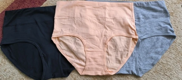 4Pcs/Lot High Waist Underwear Cotton Panties Women Body Slim Abdominal Underwear Plus Size Girls Briefs Female Lingerie Shaper photo review