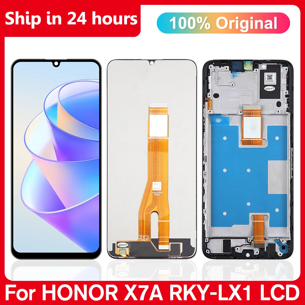 

6.5" Original For Honor X7A LCD Display with frame Touch Screen Digitizer Assembly For Honor X7A RKY-LX1, RKY-LX2