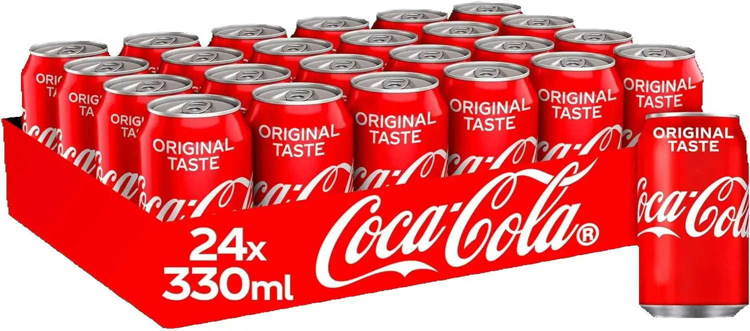 COCA COLA / COCACOLA ZERO-Saveur Originale, Boîte de 24 Boîtes de 33 Alexand/ 330ml, Livraison depuis l'Espagne, 24 Pièces