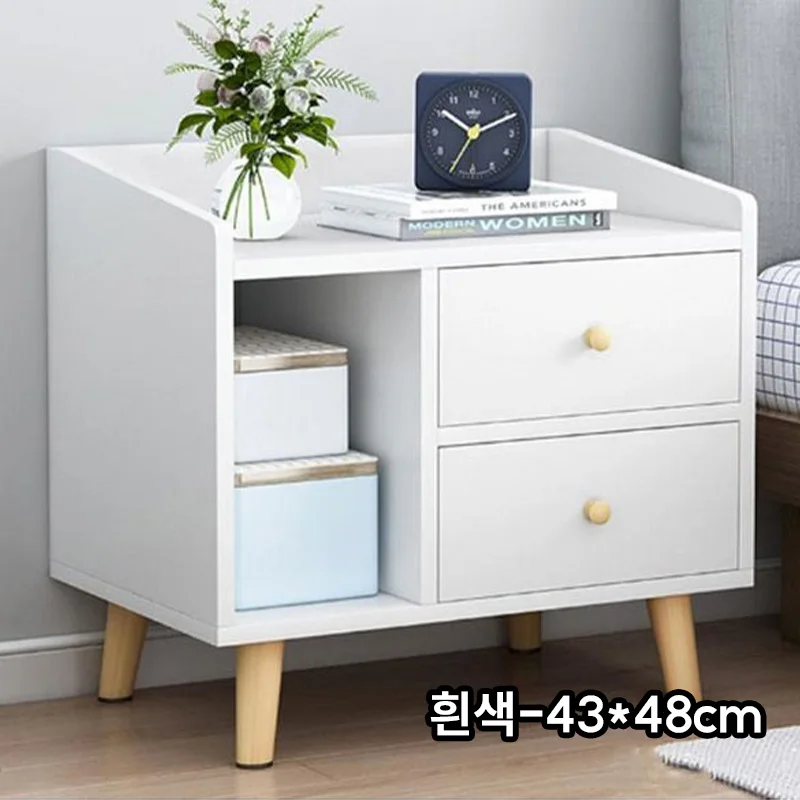 Bedroom Bedside Nordic Bed Wood Drawer Table