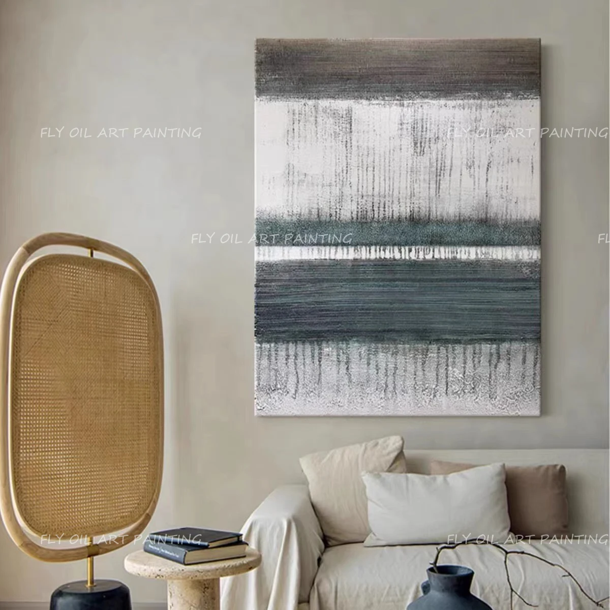 

Texture fashion Hand Painted Oil Painting Simple Abstract Handmade Canvas Wall Art For Living Frameless Room Artwork