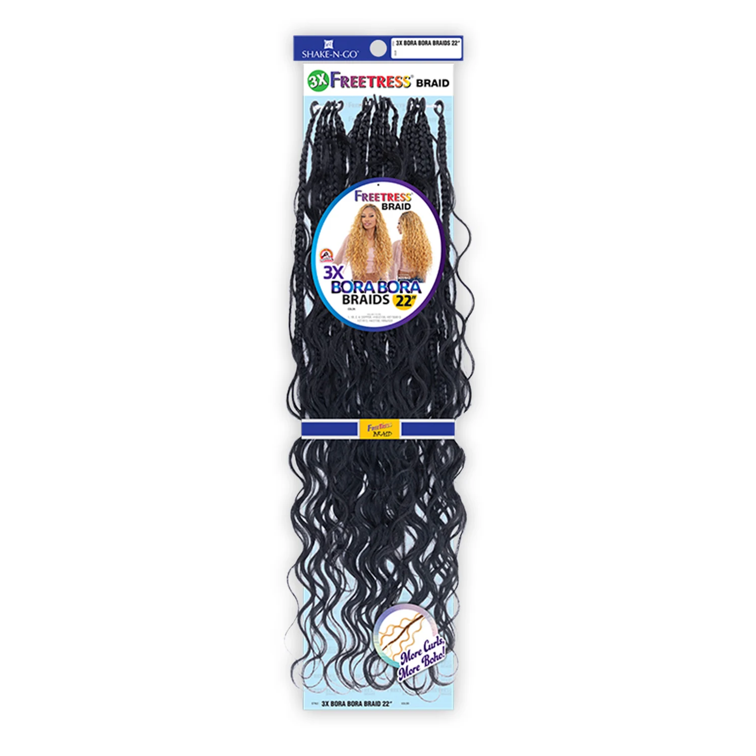 

Синтетические вязаные крючком косы FreeTress 3X Bora Bora Braids 22 дюйма