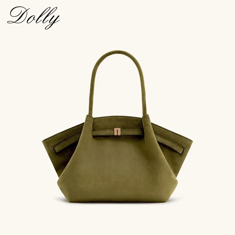 Niche New Fashion Trend Women Designer Exact Replicas Suede Tote bag Retro Classic Large Capacity Ladies Casual Shoulder Bag