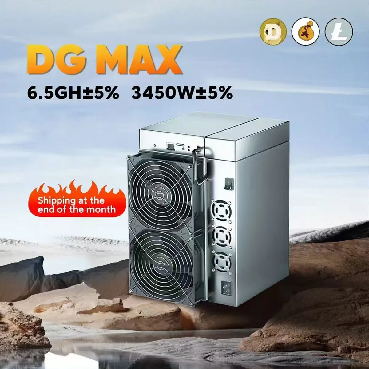 عرض خاص اشترِ 2 واحصل على 1 مجانًا جهاز تعدين Goldshell DG MAX الجديد 6.5GH 3400W LTC & Dog Miner متوفر في المخزون، اشترِ من الولايات المتحدة، توصيل سريع