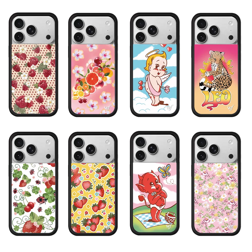 حافظة لهاتف 16 Pro Max 12 13 14 15 Plus 17 Pro Fundas Cute Angel ثلاثية الأبعاد WF منقطة