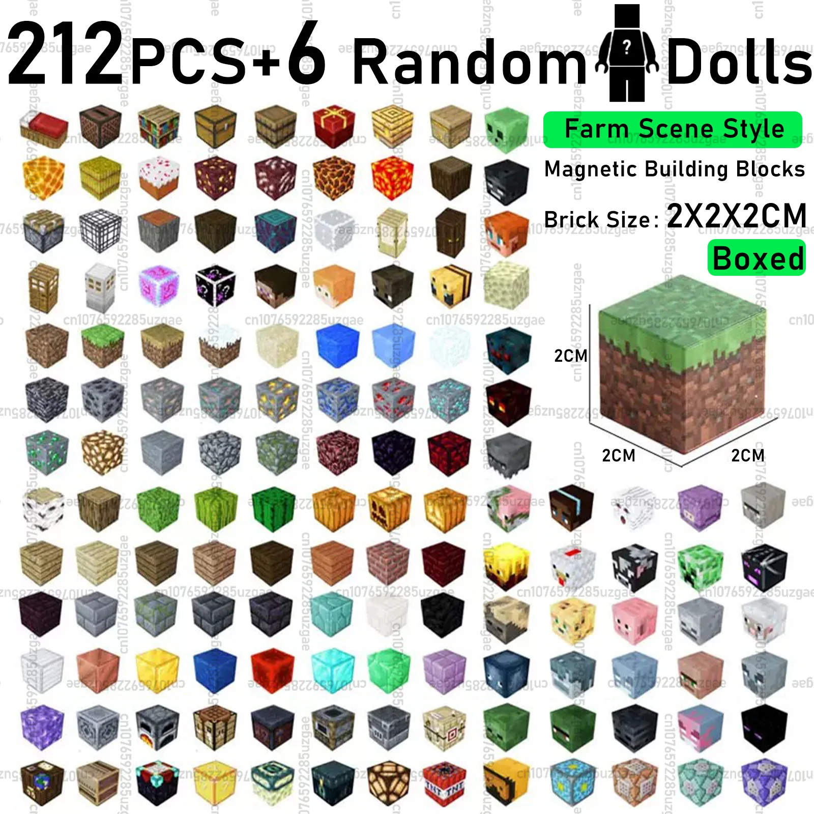 2025 nuevo 124-212 Uds juego de bloques magnéticos Mine imán mundos DIY juguetes para niños niñas STEM Montessori cubos sensoriales juego juguetes regalo