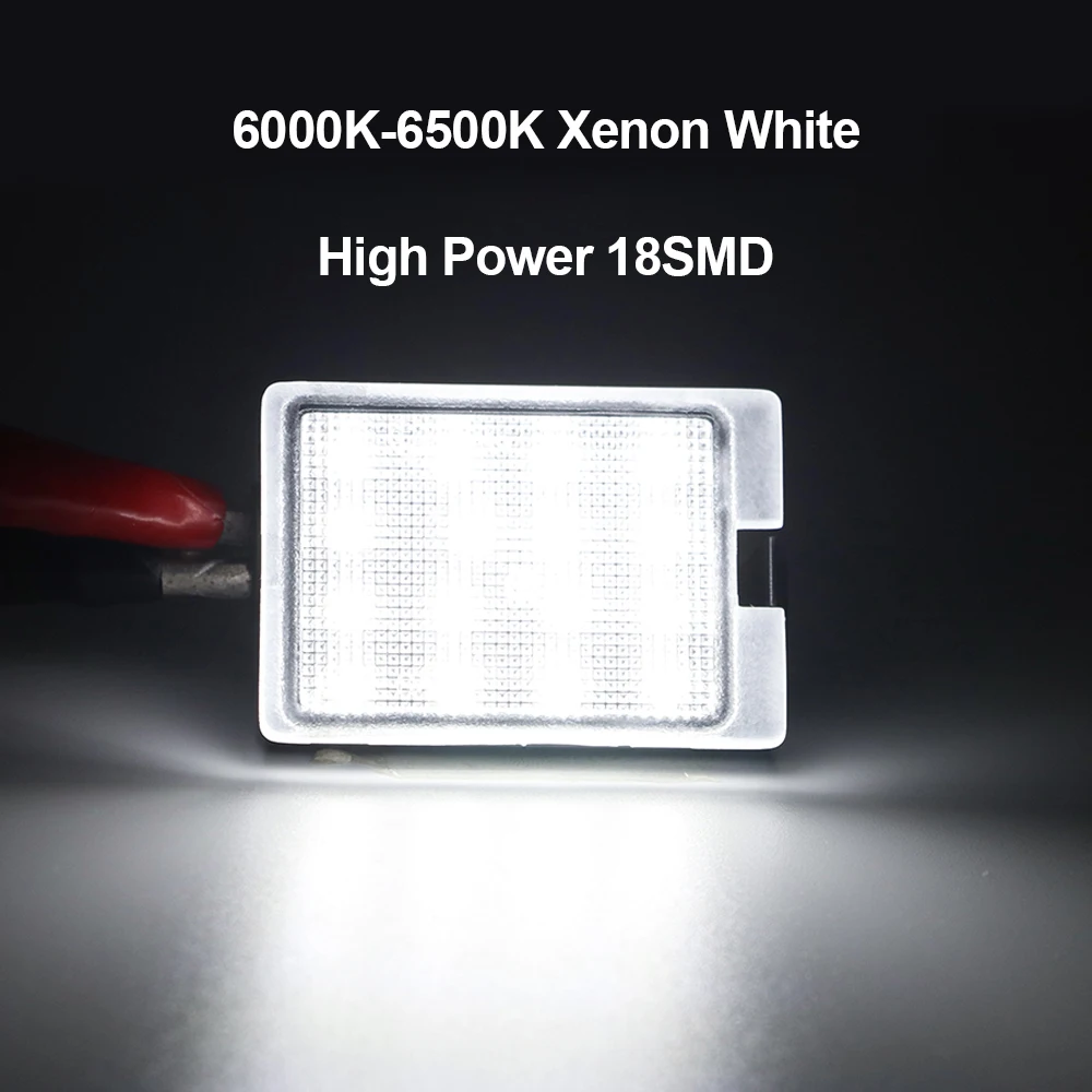 2PCS LED License Plate Light For DODGE Durango 2014 2015 2016 2017 2018 2019 2020 GT SRT SXT Citadel No Error Number Plate Lamps