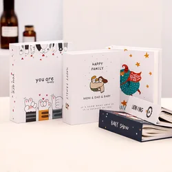 100 Pockets Photo 6-inch Plastic Album Memorial Book Insert Recall Cute Good Time Family Photo Collection Book DIY Photocard