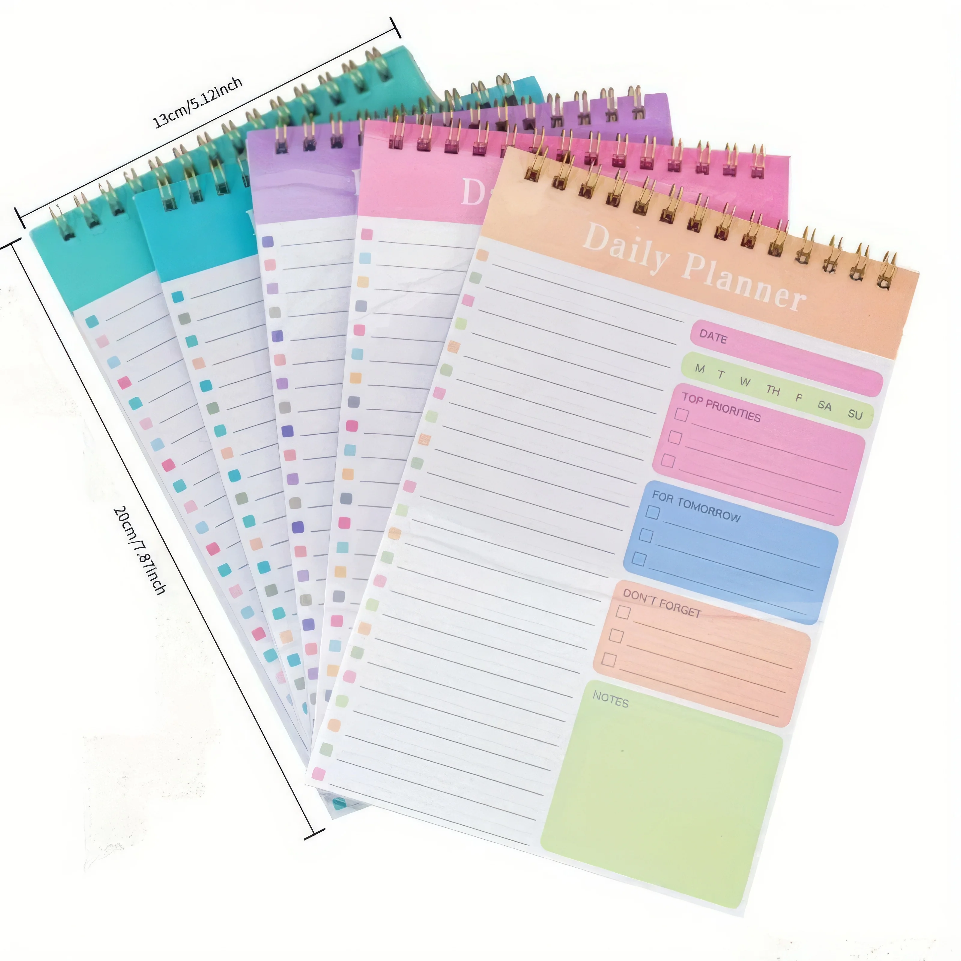 1 Pack A5 Large Planner Notebook - 30 Pages Thick Paper Planning Pad, Portable Goal-Setting Notebook for Office Planning Needs