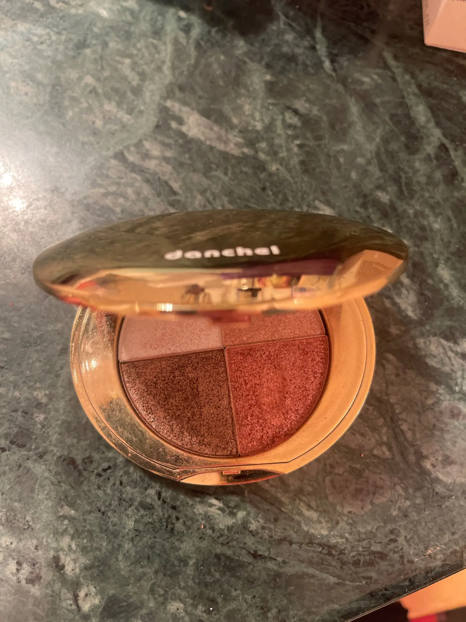 2-in-1 Highlighting Eye & Cheek Palette -Soft Shimmery Tones Blendable Formula All-in-One for Glowing Eye & Cheek Makeup Palette photo review
