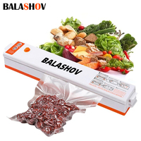 220V Eletric Vacuum Sealer Degasser Machine with 10PCS Vacuum Packaging Vinyl Bags Vacuum Food Sealer for Home and Kitchen EU