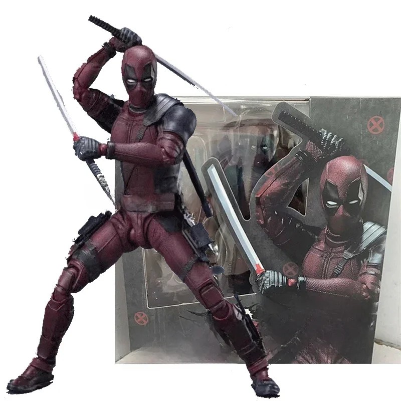 Shf Deadpool Ml x-men figurines d'anime Deadpool 2 Figurine d'action 16 cm PVC modèle GK Statue Collection chambre décoration jouet enfant cadeaux