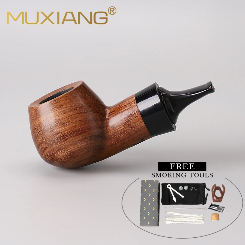 

Rosewood tobacco pipe, cavity pipe, 3mm pipe channel, portable pipe, short cigarette holder design, Hold it on your lower lip