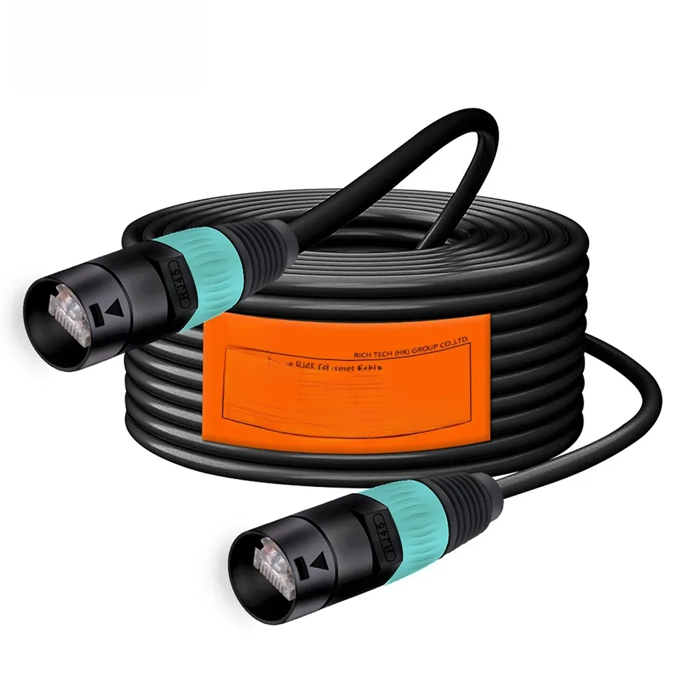 RJ45 Cat.5E/Cat.6A Ethernet-kabel Outdoor & Indoor UTP/STP LAN-netwerk Ethercon-verlengsnoer voor LED-industrieel thuisapparatuur - afbeelding 2