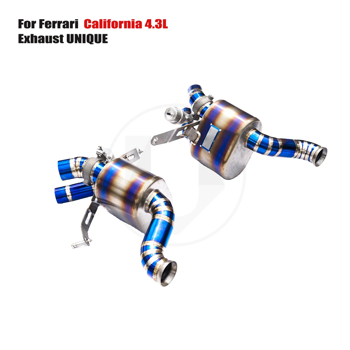 UNIQUE Designs 2009-2013 Ferrari California 4.3L TC4 titanium sports Valved  Exhaust System