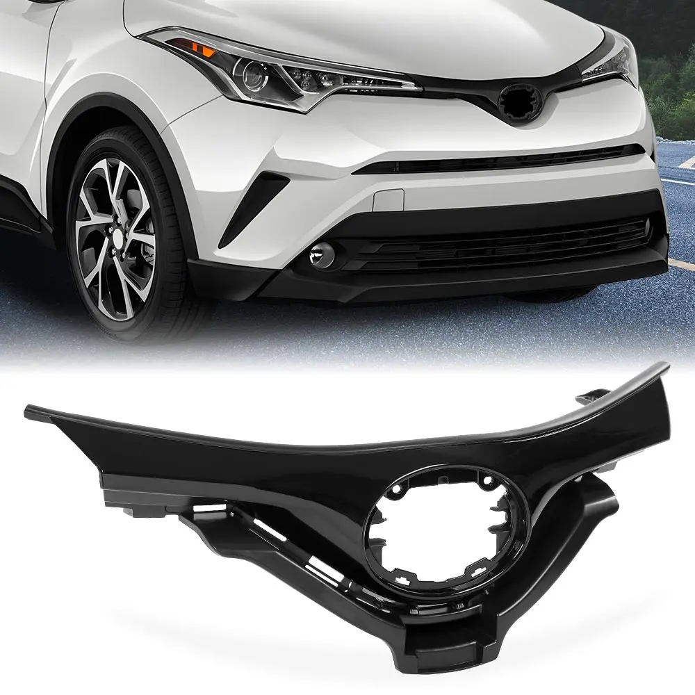 

Решетка переднего верхнего бампера в сборе, глянцевый черный, новый, подходит для Toyota Chr C-Hr 2018, 2019, пластик 53111F4901 53111F4010 53112F4010