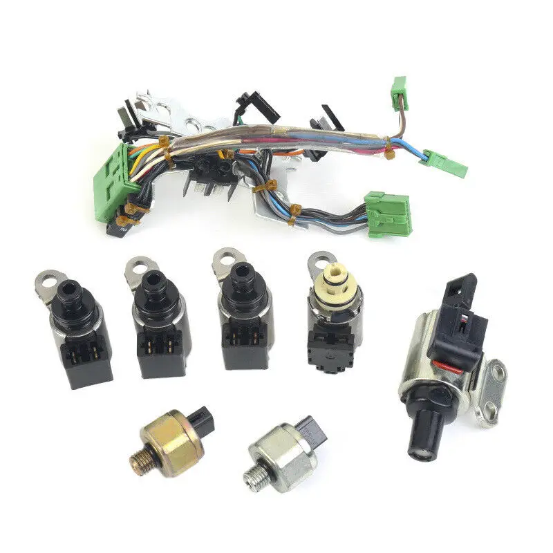 STPAT RE0F10A JF011E Transmission Solenoid Kit With Harness Pressure Sensor for Jeep Patriot for Mitsubishi Lancer For Nissan