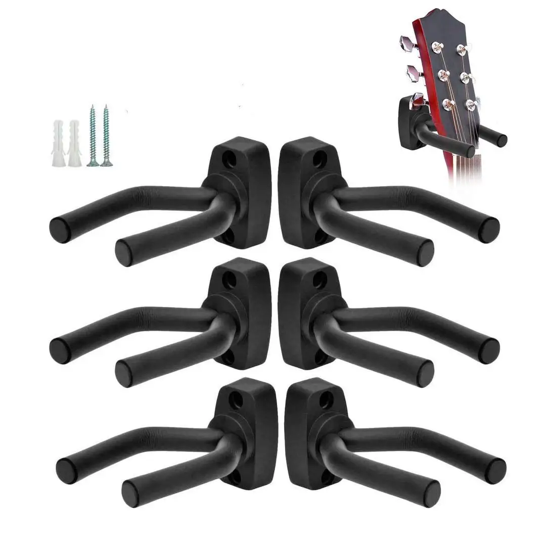 1Pcs Guitar Holder Wall Mount Stand Parts and Accessories Home Instrument Display Guitars Hook Wall Hangers Guitar Picks