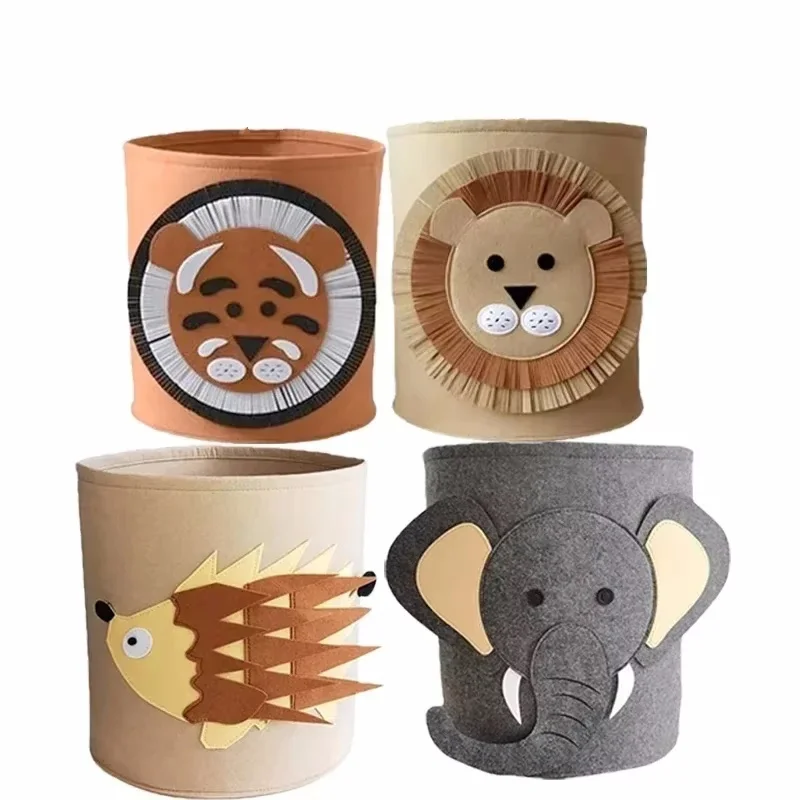 1/2/3/5PCS Baby Opslag Mand Panda Dinosaurus Cartoon Vilt Organisator Wasserij Vuile Kleren emmer Speelgoed Opbergdoos Cadeau-ideeën