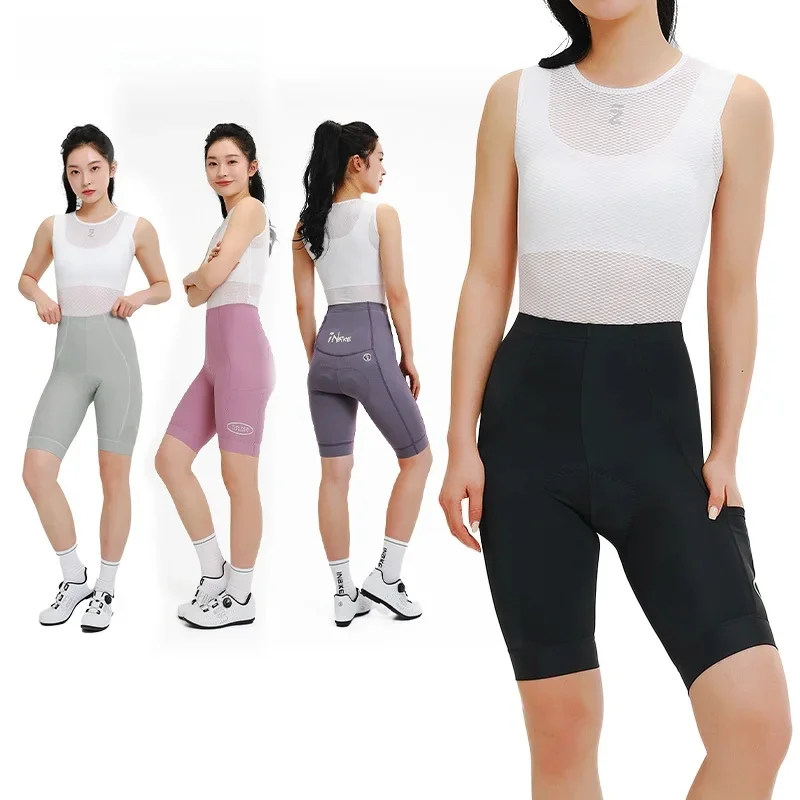 AliExpress INBIKE 2025 Women's Cycling Shorts Summer Bicycle Pants Tights High Elasticity Biker Short Woman with Pockets Cycling Clothing