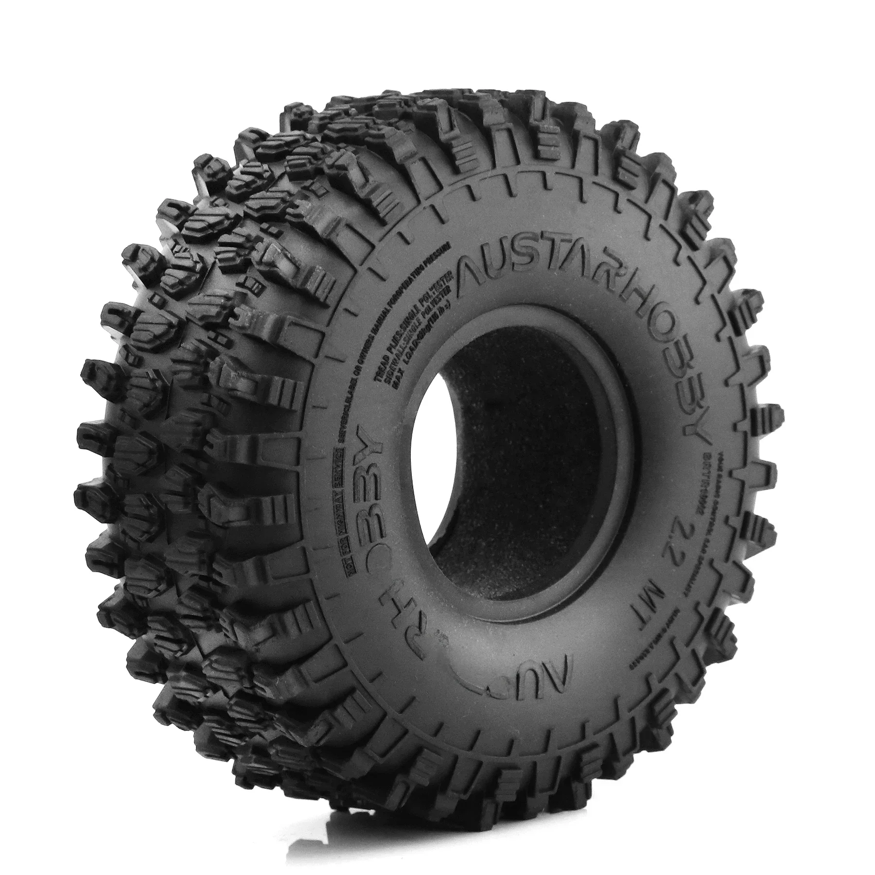 4 SZT. Opony 130x46mm 2.2" RC Rock Crawler do Axial SCX10/RR10/Wraith/KM5 |   Opony terenowe gumowe |   Skala 1/10 All-Terra — zdjęcie 2