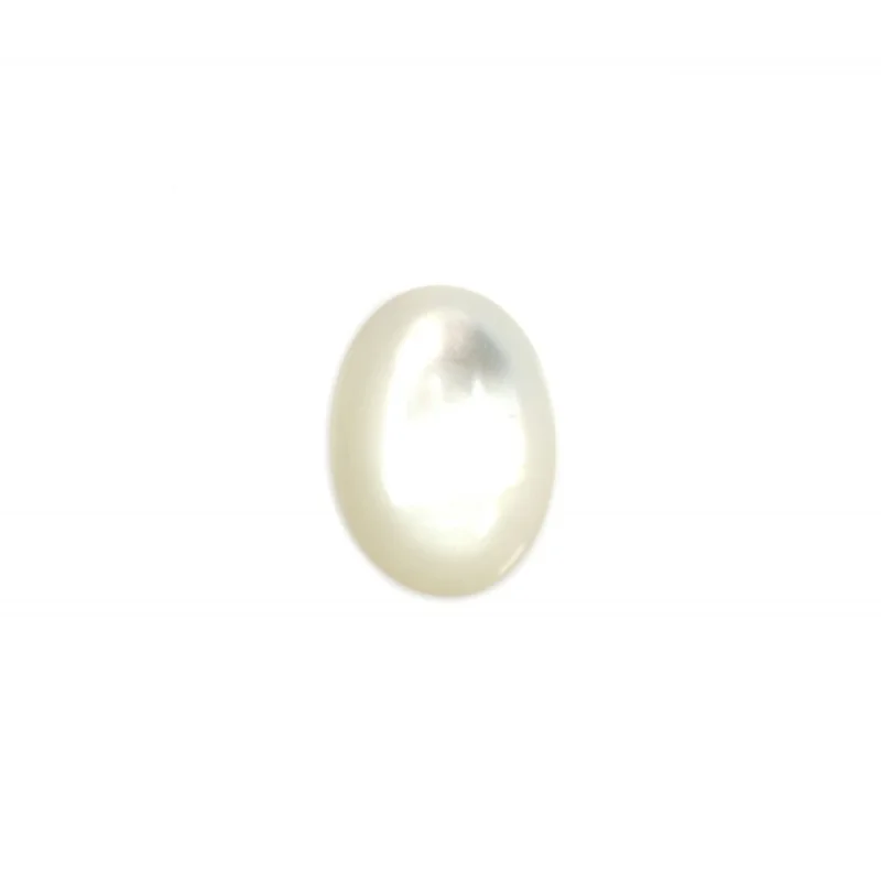 5pcs Natural White Shell Mother Of  Pearl Cabochons Cab Oval 6x8-13x18mm For Jewelry Making Craft Ring DIY Pendant Earrings