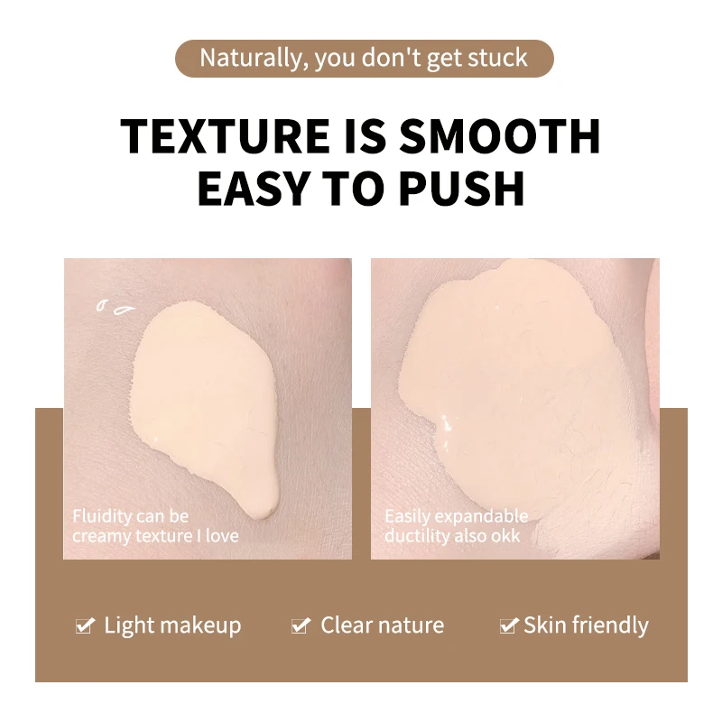 Liquid Foundation Full Coverage Long Lasting Base Moisturizing Face Makeup Concealer Foundation Makeup Improve Uneven Skin Tone