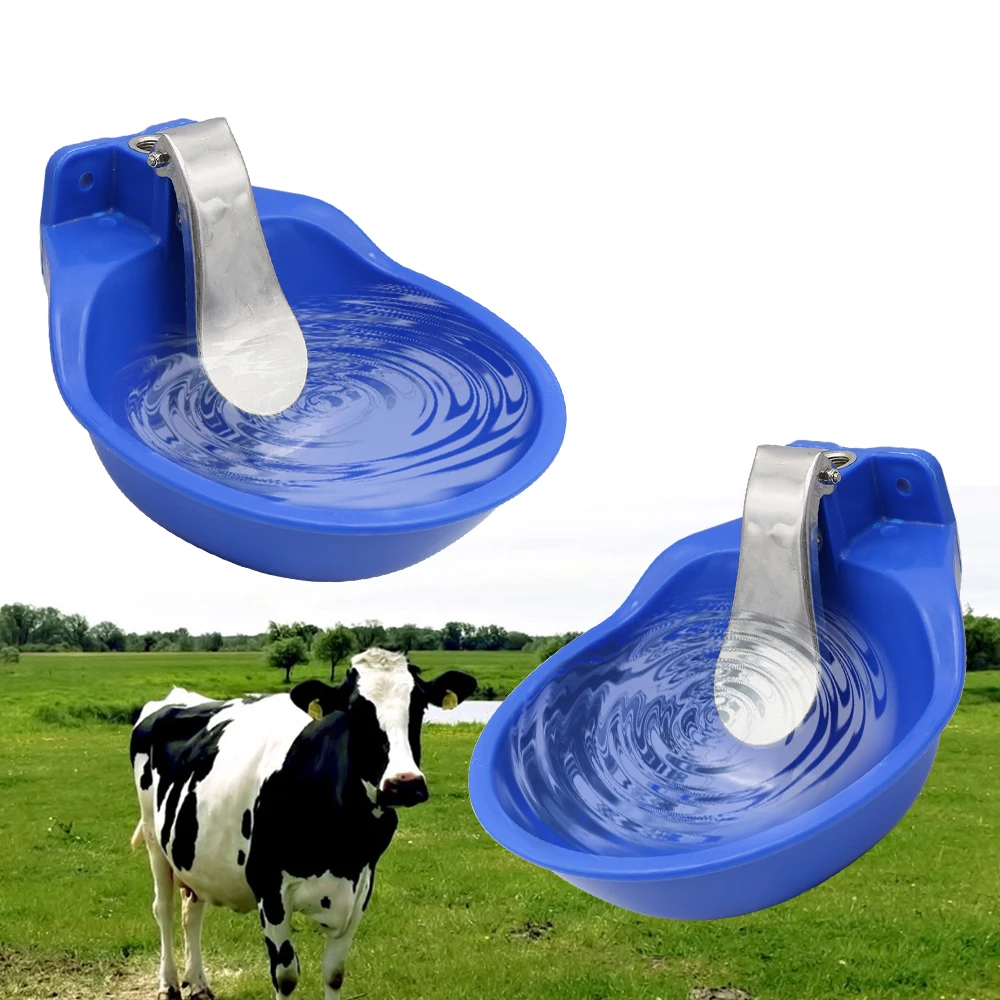 Bebedero automático para ganado, bebedero de plástico para ganado, comedero de agua para perros y caballos, fuente de agua para vaca, suministros para animales de granja, 1 ud.